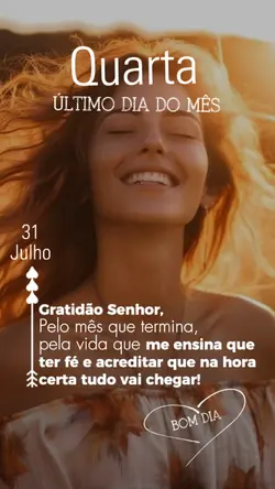 quarta 31 julho 