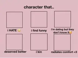 Character that…