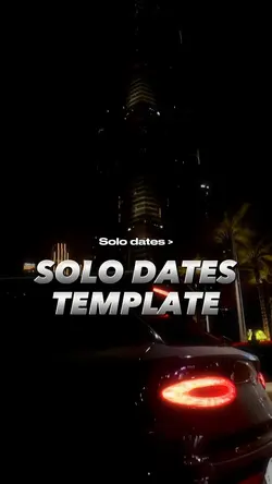 Solo Dates Template
