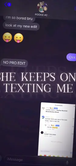 She keeps on texting