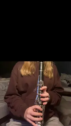 me playing clarinet