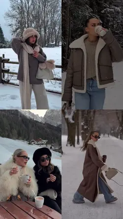 Winter holiday girls