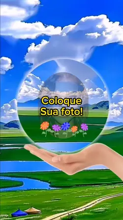 Foto no círculo 