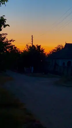 Village sunset