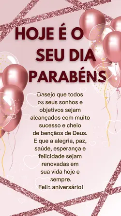 Parabéns editável 🎁