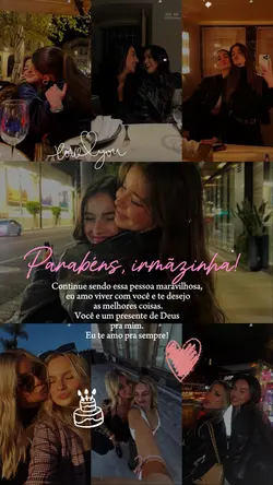 PARABÉNS IRMÃZINHA💗