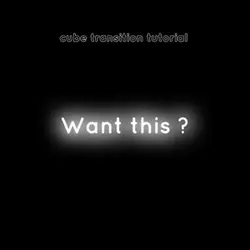 Cube transition tut