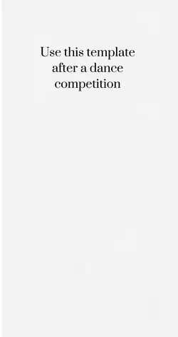 Dance comp