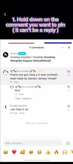 How to pin comments!