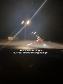 i love night driving