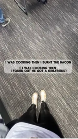 I was cooking then