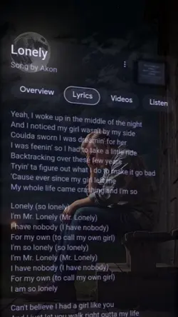 Lonely at night 