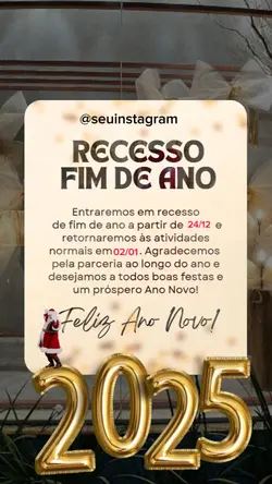Recesso Fim de ano 
