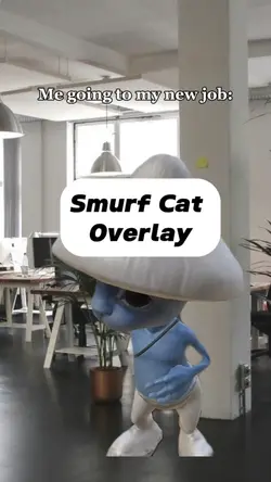 Smurf cat overlay