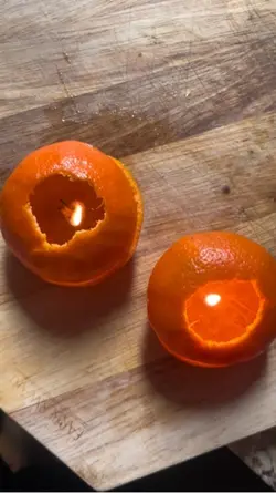 orange candles 🍊