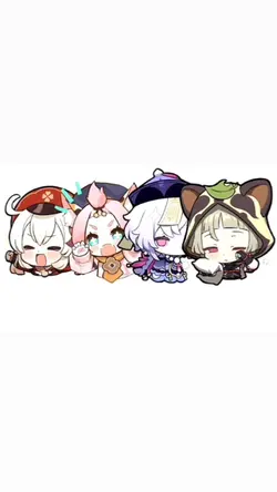 Klee,Diona,Qiqi,Sayu