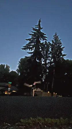 Tumbling in the road
