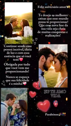parabéns meu amor 