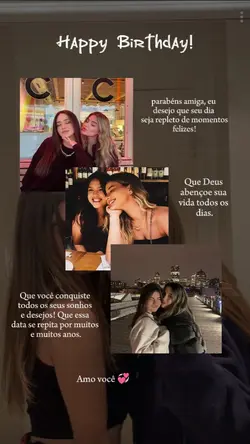 Parabéns Amiga 