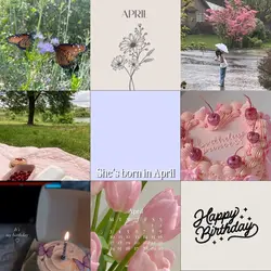 She’s born in April