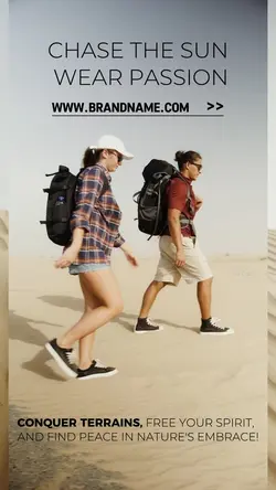 Outdoor sports brand promotion template