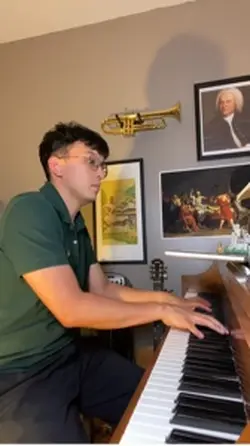 Playing piano 