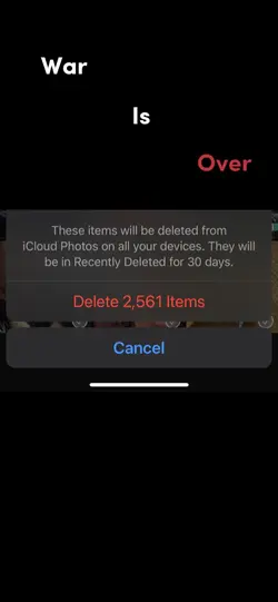 War is over 
