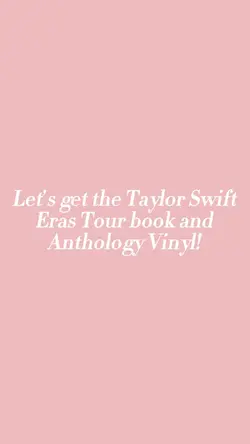 Eras tour book!