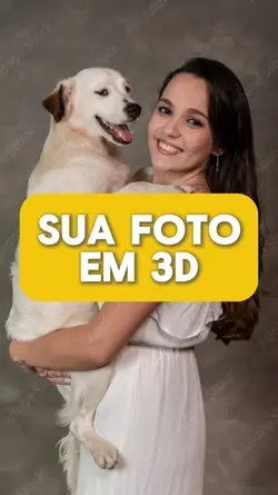 SUA FOTO EM 3D