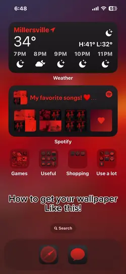 Home screen tutorial