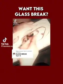 Tut on broken glass 