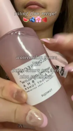 rating glow recipe!