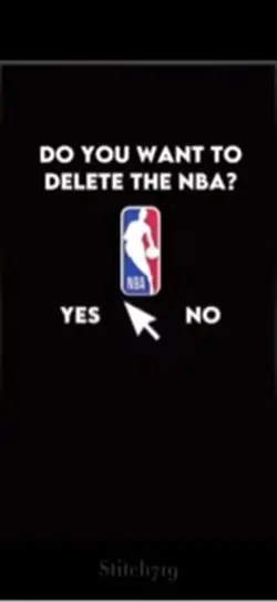 Delete the NBA?