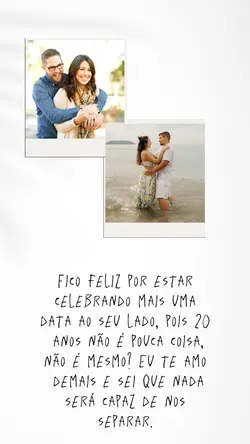 20 anos de casados