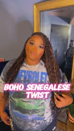 Boho twist hair
