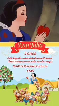 Convite Princesas