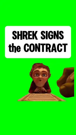 SHREK SIGNS the DEAL