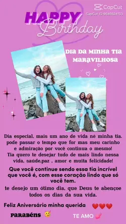 parabéns tia