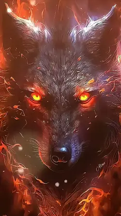 red eyes wolf idea