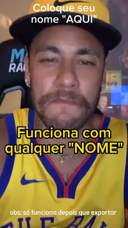 Ney falando seu nome