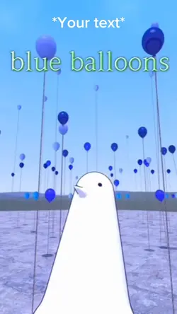 Blue balloons