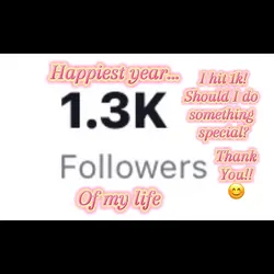 1k followers!