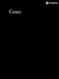 My pros and con