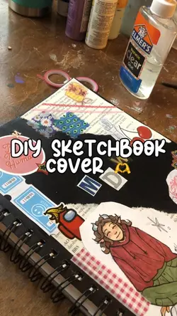 DIY sketchbook cover