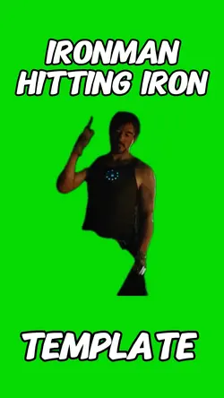 Ironman hitting iron