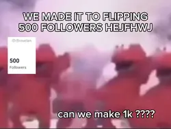 500 FOLLOWERS