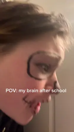 my brain after skool