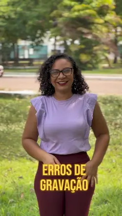 Erros de gravação