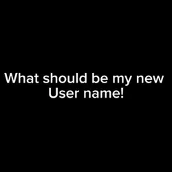 New username 