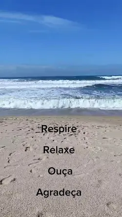 Vídeo com som do mar
